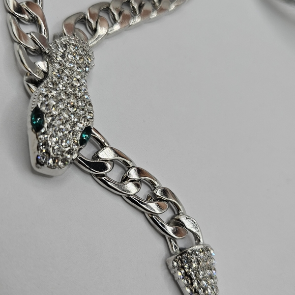 Snake style chain Cuban link stainless steel - Picture 2 of 6